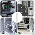 JJUNW 74-120mm Graphics Card GPU Support Bracket, Adjustable Aluminum Alloy Anti Sag GPU Bracket, with Magnet