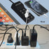 50W USB Charging Station with 10-Port Smart USB Ports for Multiple Devices - Family-Sized for iPhone 15/14/13 Black
