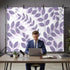 Generic 10 8 Farm Plant Leaf Photo Backdrop for Photoshoot, x FT Lavender Purple Branch Leaves Linen Texture Photo