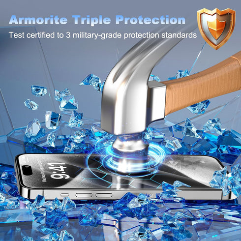 avakot 2 Pack Tempered Glass Screen Protector for iPhone 11 Pro Max 6.5 inch, HD Clear Full Coverage with Easy Install