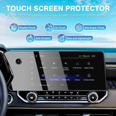 2 Pack 2026 2025-2023 ZR2 Z71 AT4 /AT4X 11.3-Inch Karltys Screen Protector for Chevy Colorado /GMC Canyon /Denali