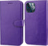 Bocasal Detachable Wallet Case for iPhone 13 Pro Max, RFID Blocking Card Slots, Premium PU Leather, Purple