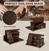 KOCWELL Wood Phone Docking Station, Gifts for Men, Nightstand Organizer Wood for Phone Tablet Earphones Watch Wallet