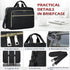 NEWHEY Laptop Bag 15.6 Inch Briefcase for Women Men, Waterproof Messenger Bag for Business Office Work, Black