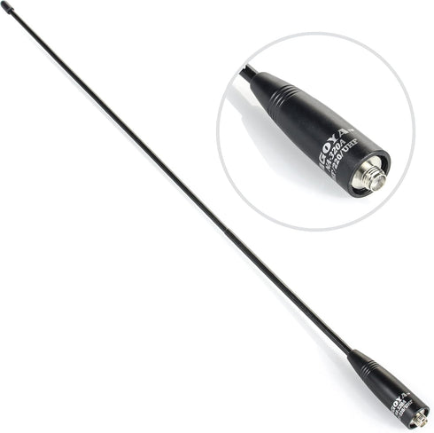 BTECH Authentic Genuine Nagoya NA-320A Triband HT Antenna 2M-1.25M-70CM (144-220-440Mhz) Antenna SMA-Female for