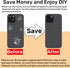 LNONLS 15 15 Back Glass Replacement for iPhone Rear Back Cover Glass Waterproof and Camera Lens+Professional Repair