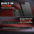 NTG Shockproof Case for iPhone SE 2022/2020, Heavy-Duty Rugged Lightweight Slim Protective Case for iPhone SE/8/7-Black