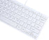 I Focus MCSaite Mini 78 Keys Wired Keyboard with Cover for Laptop MAC Windows 10/8/7/Vista/XP (White)