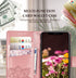 Wallet Case for iPhone 12 Pro/iPhone 12, Women Flip Folio Cover with Butterfly Embossed PU Leather, Rose Gold