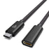 USB Type C Extension Cable (10Ft/3m) for iPhone 15, MacBook Air M2/M1/Pro, iPad Pro 2021, Dell XPS, Surface Book - Black