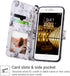 ULAK Wallet Case for iPhone 8 Plus/7 Plus - Premium PU Leather Flip Cover with Card Holders, Black