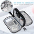 FYY Portable Electronic Organizer Bag - Waterproof Double Layers Storage Case for Cables, Chargers, Phone, Earphones
