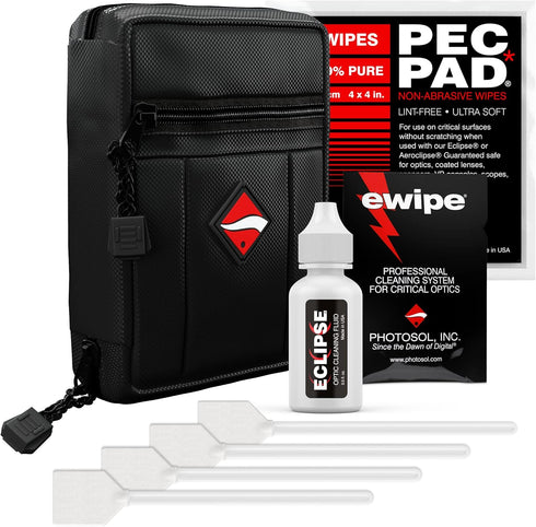 Photographic Solutions Digital Survival Kit - Type-1 (20mm) Sensor Swab, PEC-PAD Photo Wipes, E-Wipe Packet, Eclipse