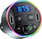 Dual PD 40W Type-C USB Car Charger, Bluetooth 5.3 FM Transmitter for Car with Microphone & HiFi Sound MP3 Music Player