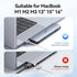 USB C Adapter HDMI Hub for MacBook Pro Air M1 M2 M3, 8 in 2 USB Adapter with HDMI, Thunderbolt 3, Data Ports