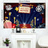 Movie Theme Party Decorations - Large Fabric Backdrop for Movie Night Birthday Party Event, 72.8 x 43.3 Inch