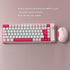 Keyboard and Mouse Combo for Windows, Bluetooth 2.4 GHz Receiver, 84 Keys QWERTY Layout, Adjustable DPI Mouse