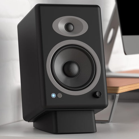 HumanCentric Desktop Speaker Stands Wedge, Anti Vibration Silicone Angle Wedge for Medium Speakers, Black