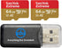 SanDisk Extreme 64GB MicroSD Memory Card (2 Pack) for DJI Mavic Mini 2, Mavic Mini, Mavic Air 2 Drone Bundle
