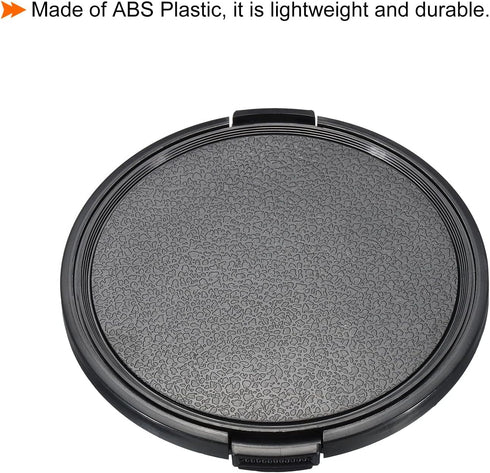 2 Pack Pinch 82mm PATIKIL Camera Lens Cap, Sides Front Lens Cover with Microfiber Cleaning Cloth for Thread Universal