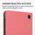 kwmobile Protective Canvas eReader Case for Kobo Libra - Hand Strap - Pink