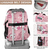 Bolaz Backpack 14 Inch Football Ice Cream Cherry Star Heart Pattern Travel Laptop Computer Bag Sturdy School Bag
