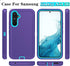 Qinmay Samsung Galaxy A54 5G Case with HD Screen Protector (2 Pack), Durable Shockproof 3-Layer Heavy Duty Cover