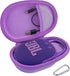 co2CREA Hard Carrying Case Replacement for JBL Clip 5 Waterproof Portable Wireless Portable Mini Bluetooth Speaker (Purple Case)