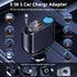 OHLPRO 5 in 1 Retractable Car Charger, 168W USB C Adapter with Dual USB Ports for Phone and iPad