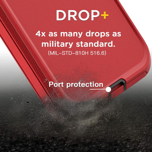 AICase iPhone 13 Pro Case (6.1") - Rugged, Heavy Duty, Shockproof, Dust Proof, with Glass Screen Protector.