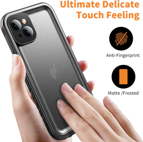 Cozycase Waterproof Case Compatible with iPhone 14 Plus - Full Body Shockproof Dustproof Dropproof with Built-in Screen