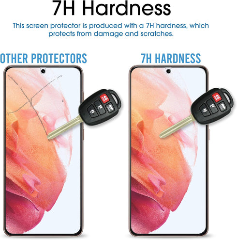amFilm 2 Pack Screen Protector for Samsung Galaxy S21 5G (6.2", 2021) - HD Clear, Scratch Resistant, Fingerprint ID