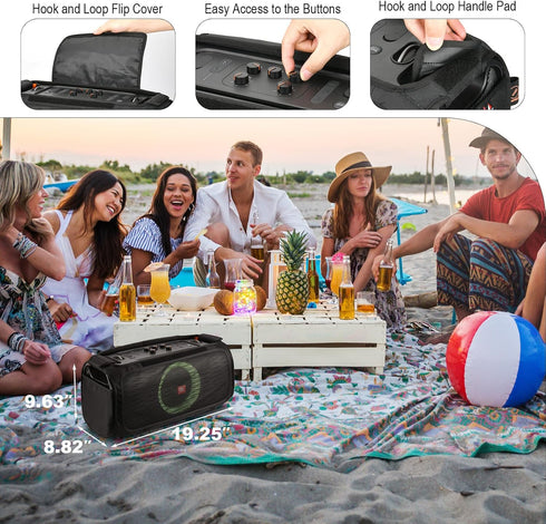 TXEsign Speaker Cover for JBL PartyBox - On-The-Go and On-The-Go Essential Portable Bluetooth Speaker Case