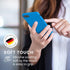 kwmobile TPU Silicone Phone Cover Case - Radiant Blue, Compatible with Apple iPhone SE (2022/2020), iPhone 8/7