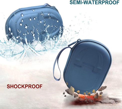 LTGEM Case for JBL Clip 4/5, Ultra Portable Waterproof Dustproof Bluetooth Speaker, Blue