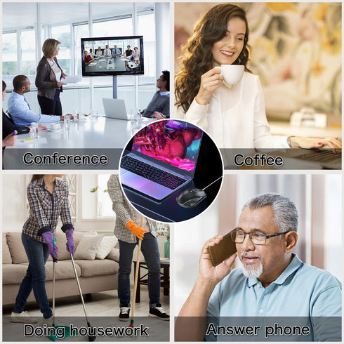 Mouse Jiggler, Ultra Slim, 20dB Quiet & Noiseless Undetectable Mouse Mover for Keeping PC Active