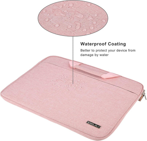 YXLILI 15.6 Inch Laptop Sleeve, Protective Case with Handle, Soft Lining Padded Bag, Shock Resistant for MacBook
