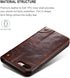 SINIANL iPhone 8 Plus / 7 Plus Leather Wallet Folio Case, Magnetic Closure, Flip Cover, Brown