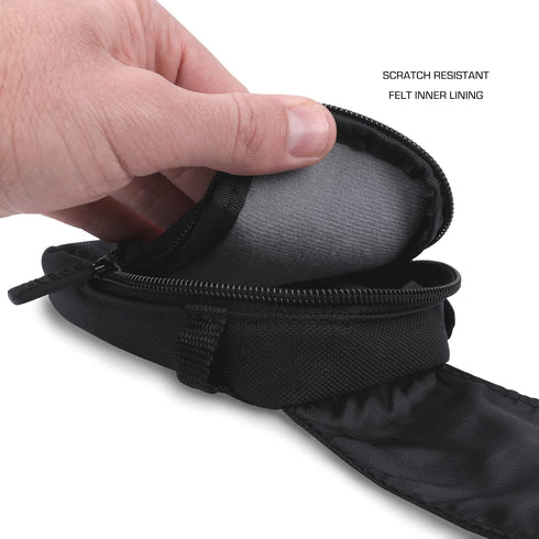 USA Gear Small Camera Bag for Ricoh GR III, Sony Cybershot, Nikon Coolpix, Kodak Pixpro FZ55 - Weather Resistant