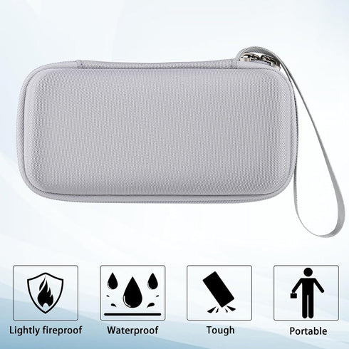 khanka Hard Travel Case for Anker MagGo 3-in-1 Charging Station, Qi2 Certified 15W MagSafe-Compatible Stand (White)