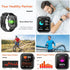 Smart Watch for Men Women, Original Silicone Strap, Steel Band Replacement, Fitness Tracker, Heart Rate Monitor,
