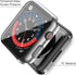 Misxi 2 Pack PC Case with Tempered Glass Screen Protector, Ultra-Thin Scratch Resistant Cover for Apple Watch Series 9,