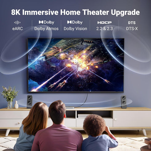 8K 2.1 6.6FT, 10K 4K 240Hz 48Gbps 2.2&2.3 Dolby PS5 2/Roku M4 UGREEN HDMI Cable Certified Ultra High Speed HDMI Cord