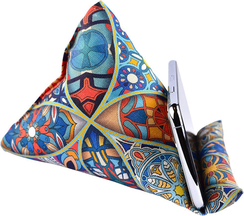 Handmade Phone Pillow Holder - The Wedge Mobile Device Stand for All iPhones and Smartphones! 7 x 6.1 x 5.5 Inches