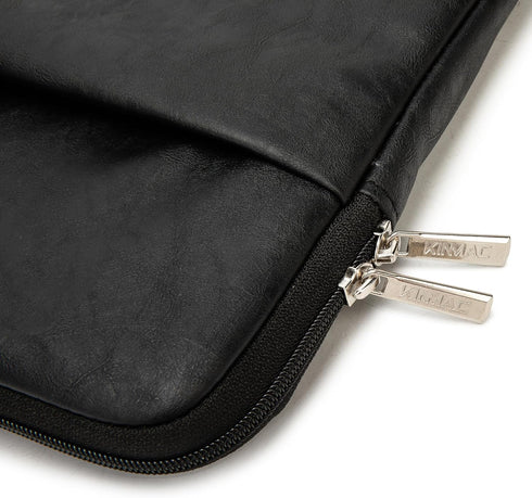 Kinmac 360° Protective Waterproof Laptop Sleeve Case Cover, Black PU for 15.6 inch-16 inch