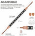Padwa Lifestyle Pentagram Embroidered Camera Strap, Double Layer Cowhide Ends, 2" Cotton Woven Adjustable Vintage Neck