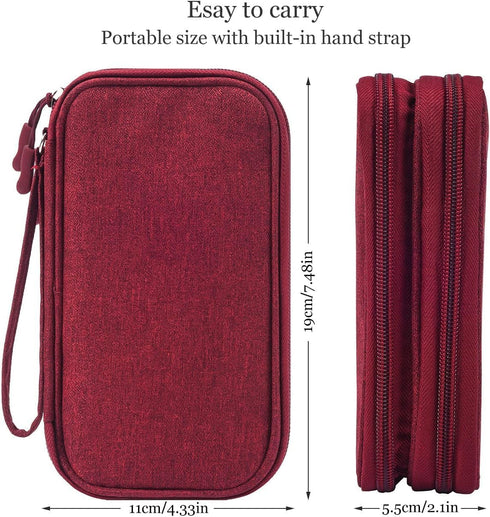 CAOODKDK Electronics Accessories Organizer Pouch Bag, Travel Universal Organizer for Cable, Charger, Phone, SD Card