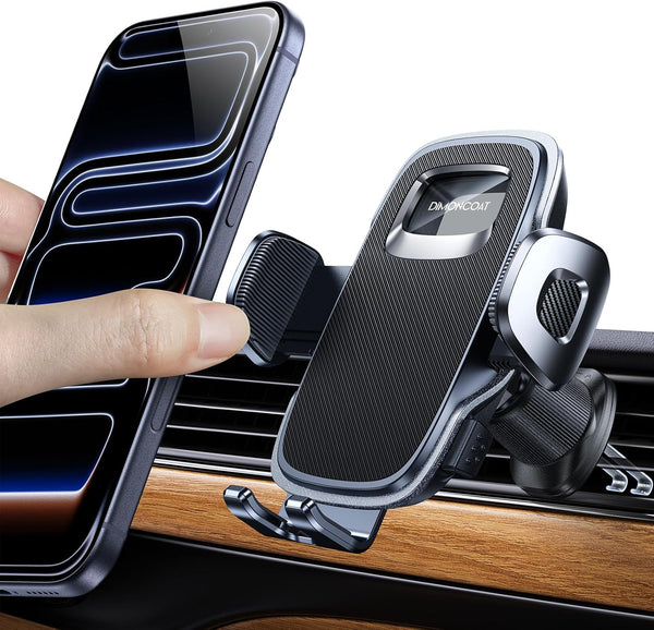 DIMONCOAT 2026 Upgraded Phone Holders for Your Car with New Metal Hook Clip,