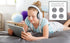 eKids Kids Headphones, Stereo Sound, 3.5mm Jack Cord, Wired Headphones for Kids, Tangle-Free, Volume Control, Over Ear