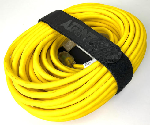 2pc 36" x 2" (31 usable) Nylon Webbing Hook and Loop Cinch Straps with Metal Buckle, Reusable Fastening Cable Straps